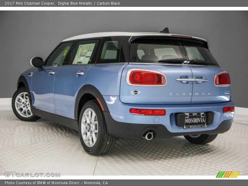 Digital Blue Metallic / Carbon Black 2017 Mini Clubman Cooper