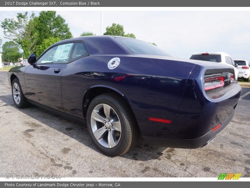 Contusion Blue / Black 2017 Dodge Challenger SXT