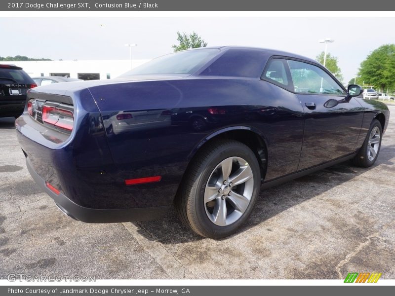 Contusion Blue / Black 2017 Dodge Challenger SXT