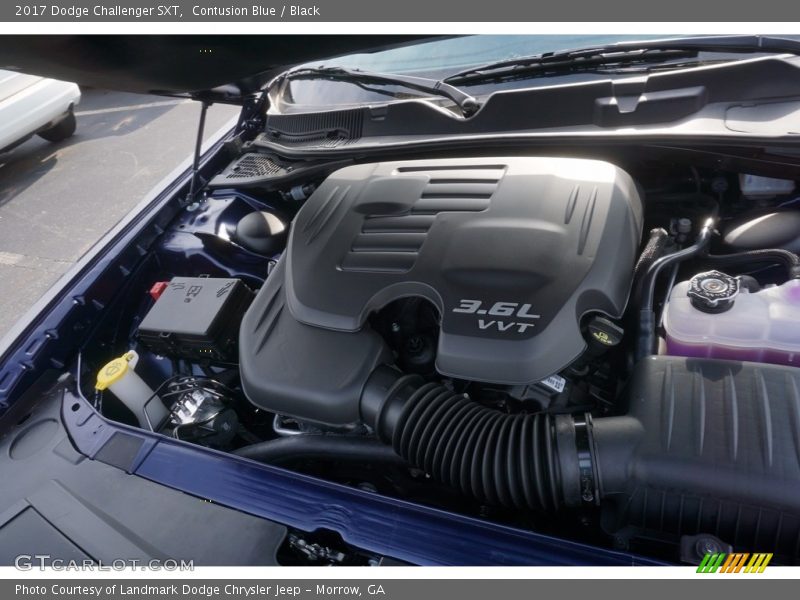 Contusion Blue / Black 2017 Dodge Challenger SXT