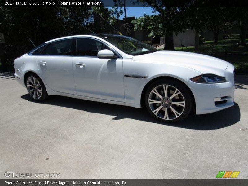 Polaris White / Jet/Ivory 2017 Jaguar XJ XJL Portfolio