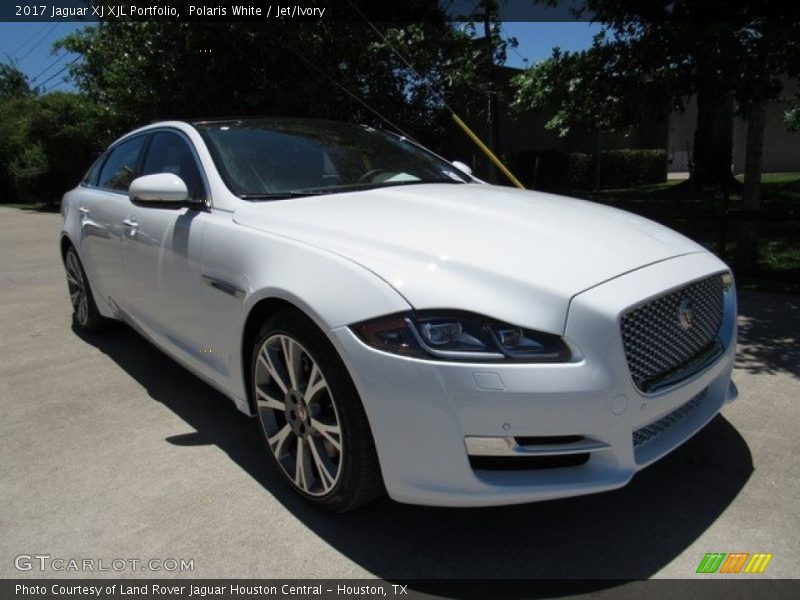 Polaris White / Jet/Ivory 2017 Jaguar XJ XJL Portfolio