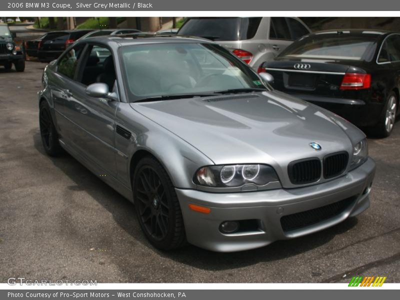 Silver Grey Metallic / Black 2006 BMW M3 Coupe