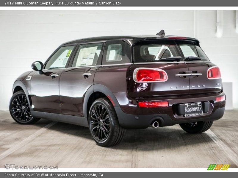 Pure Burgundy Metallic / Carbon Black 2017 Mini Clubman Cooper