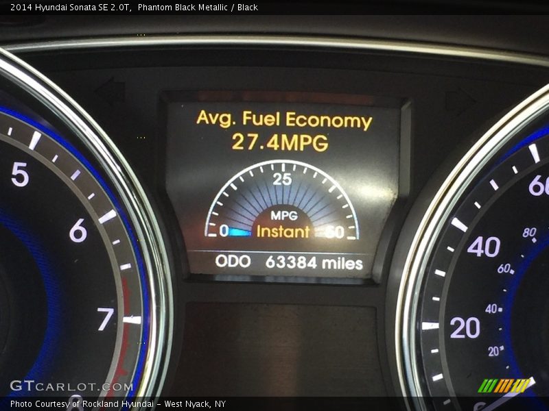 Phantom Black Metallic / Black 2014 Hyundai Sonata SE 2.0T