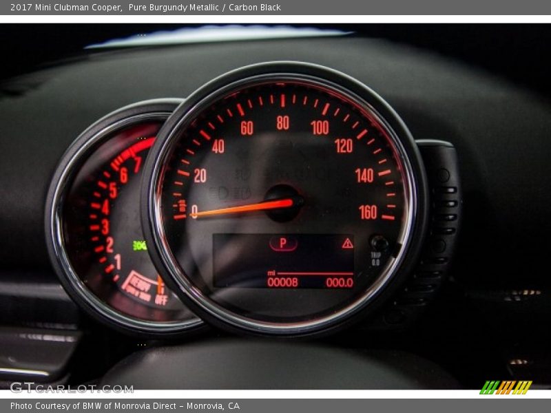 Pure Burgundy Metallic / Carbon Black 2017 Mini Clubman Cooper