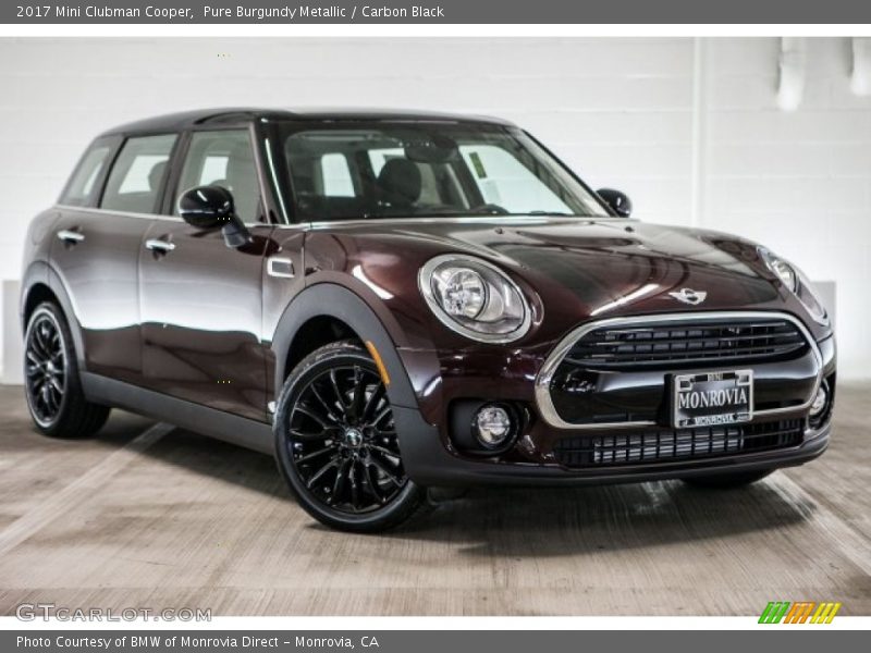 Pure Burgundy Metallic / Carbon Black 2017 Mini Clubman Cooper