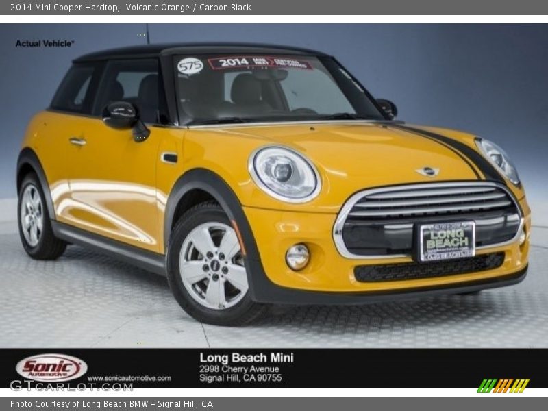 Volcanic Orange / Carbon Black 2014 Mini Cooper Hardtop
