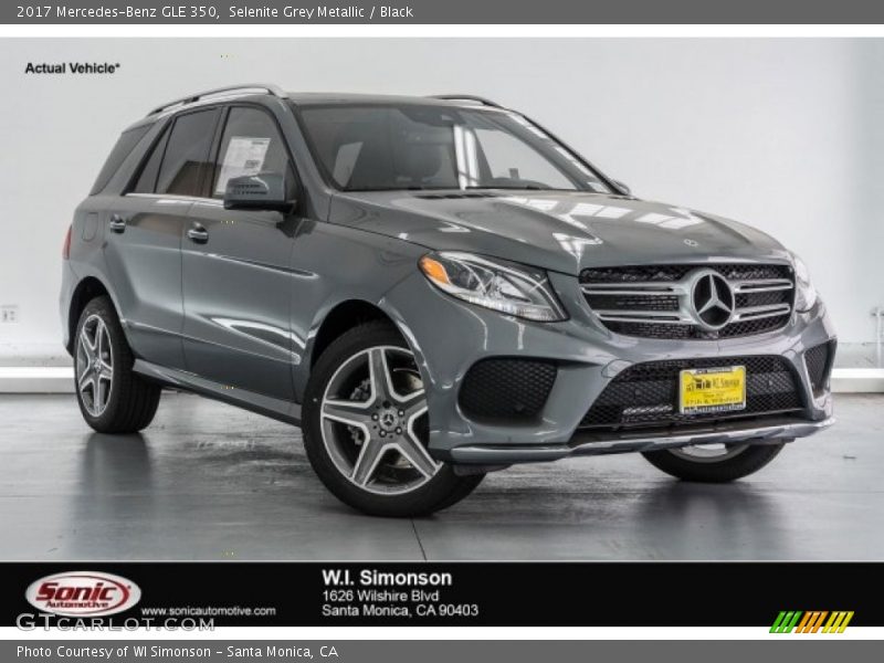 Selenite Grey Metallic / Black 2017 Mercedes-Benz GLE 350