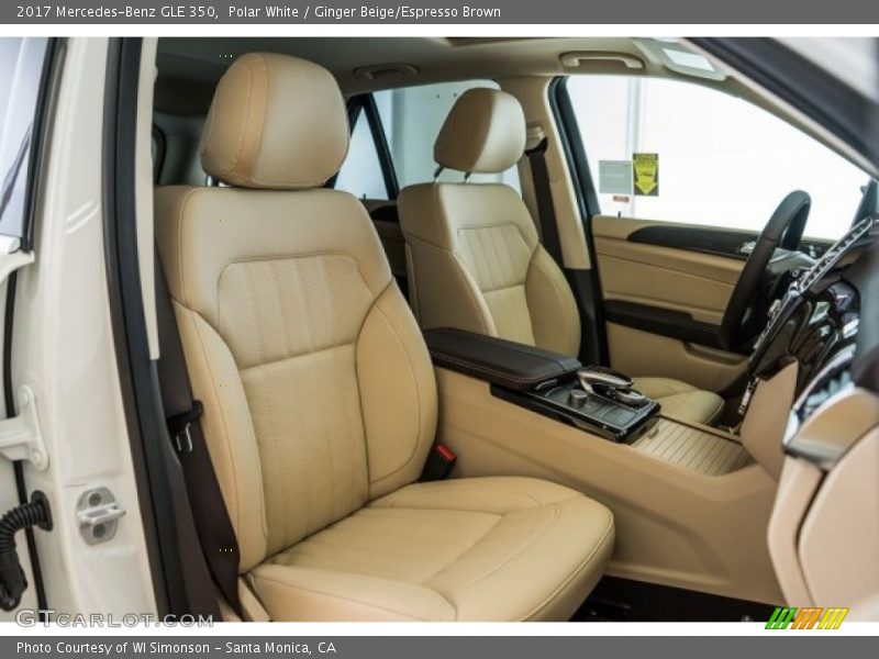 Polar White / Ginger Beige/Espresso Brown 2017 Mercedes-Benz GLE 350