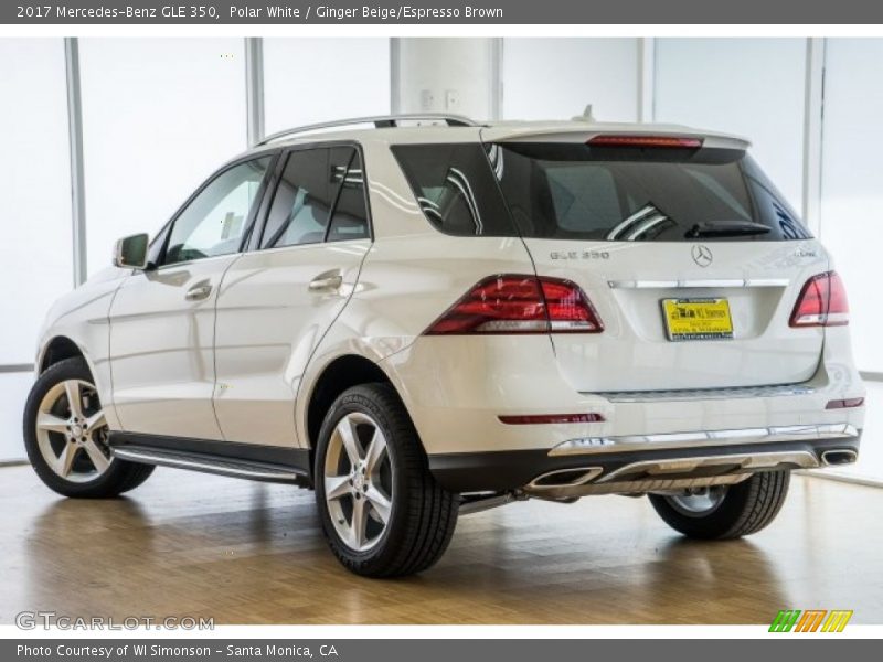 Polar White / Ginger Beige/Espresso Brown 2017 Mercedes-Benz GLE 350