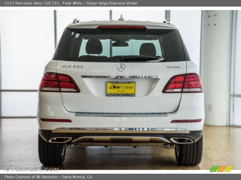 Polar White / Ginger Beige/Espresso Brown 2017 Mercedes-Benz GLE 350