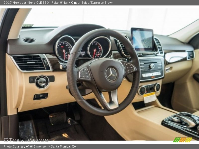 Polar White / Ginger Beige/Espresso Brown 2017 Mercedes-Benz GLE 350