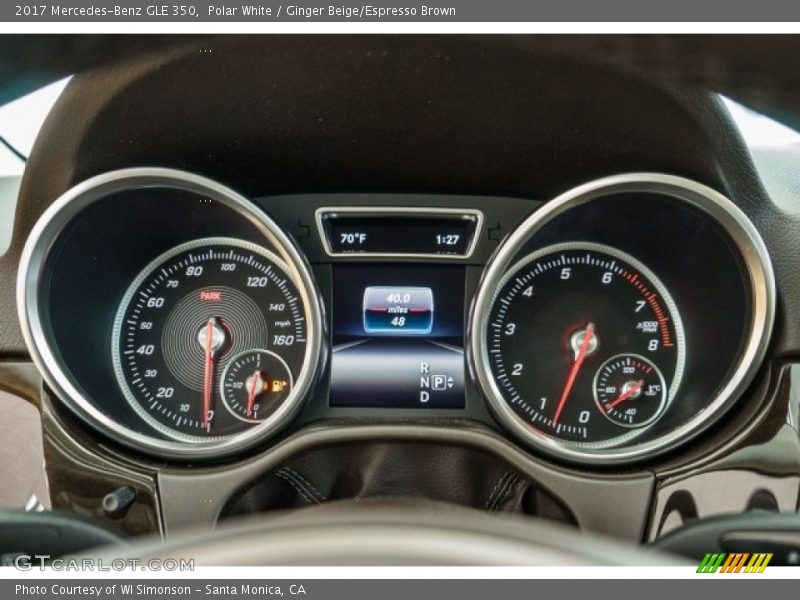 Polar White / Ginger Beige/Espresso Brown 2017 Mercedes-Benz GLE 350