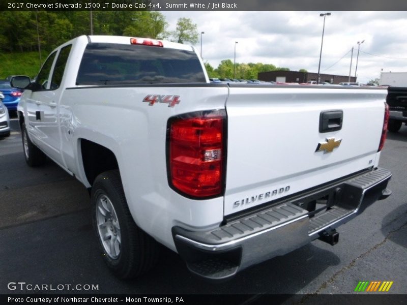 Summit White / Jet Black 2017 Chevrolet Silverado 1500 LT Double Cab 4x4