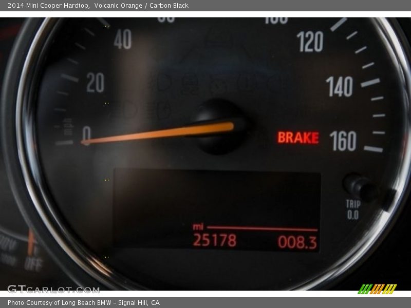 Volcanic Orange / Carbon Black 2014 Mini Cooper Hardtop