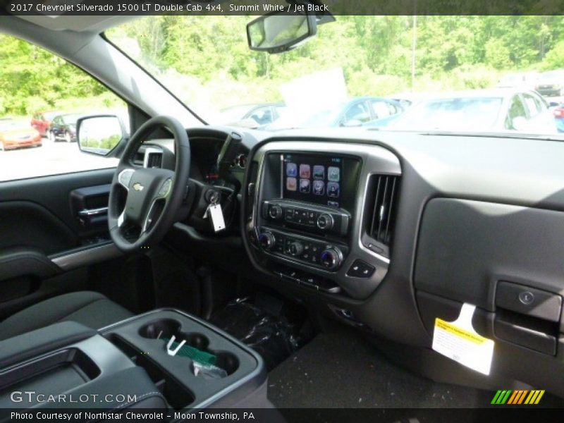 Summit White / Jet Black 2017 Chevrolet Silverado 1500 LT Double Cab 4x4