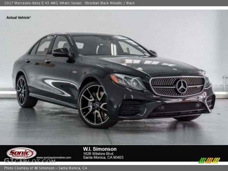 Obsidian Black Metallic / Black 2017 Mercedes-Benz E 43 AMG 4Matic Sedan
