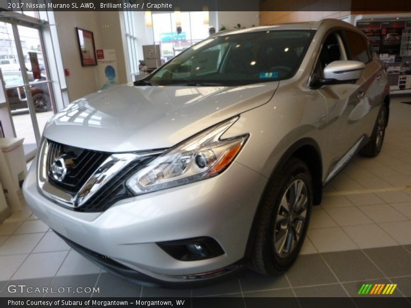 Brilliant Silver / Graphite 2017 Nissan Murano SL AWD