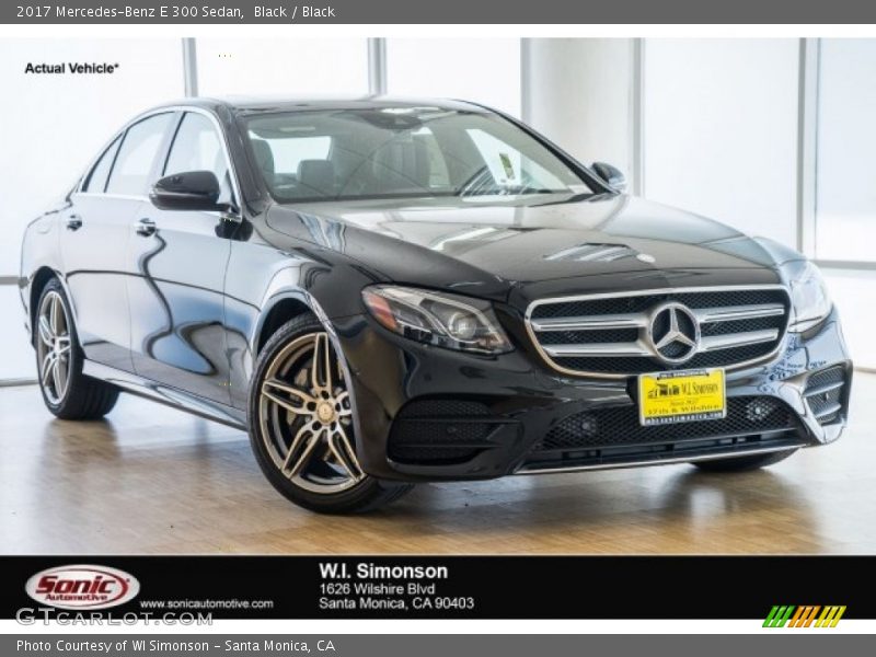 Black / Black 2017 Mercedes-Benz E 300 Sedan