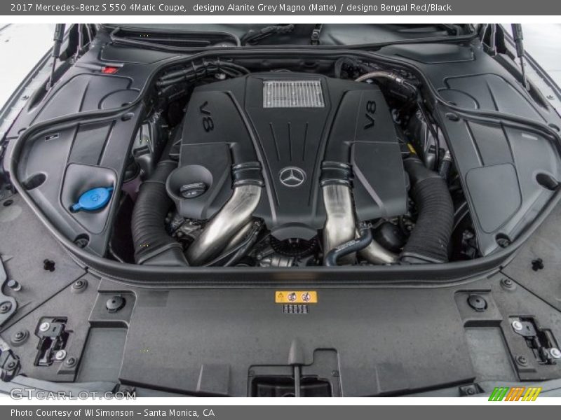  2017 S 550 4Matic Coupe Engine - 4.7 Liter DI biturbo DOHC 32-Valve VVT V8