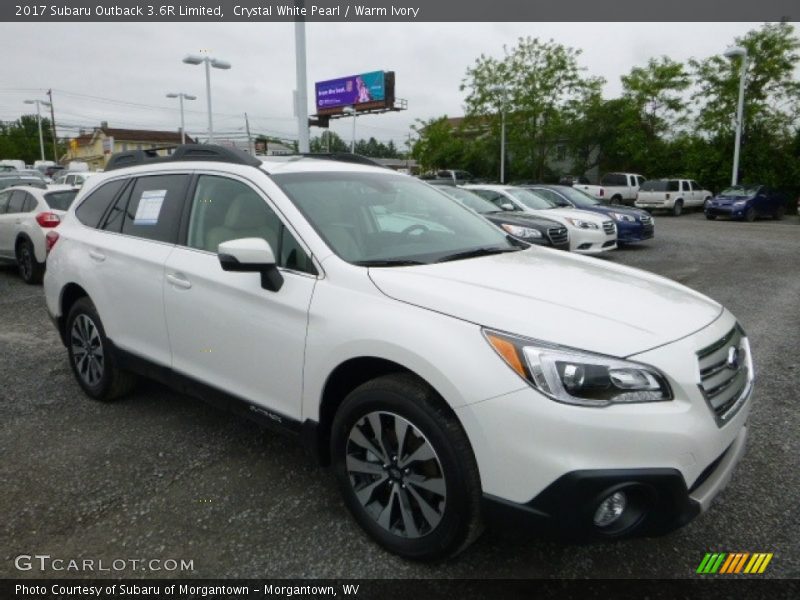 Crystal White Pearl / Warm Ivory 2017 Subaru Outback 3.6R Limited
