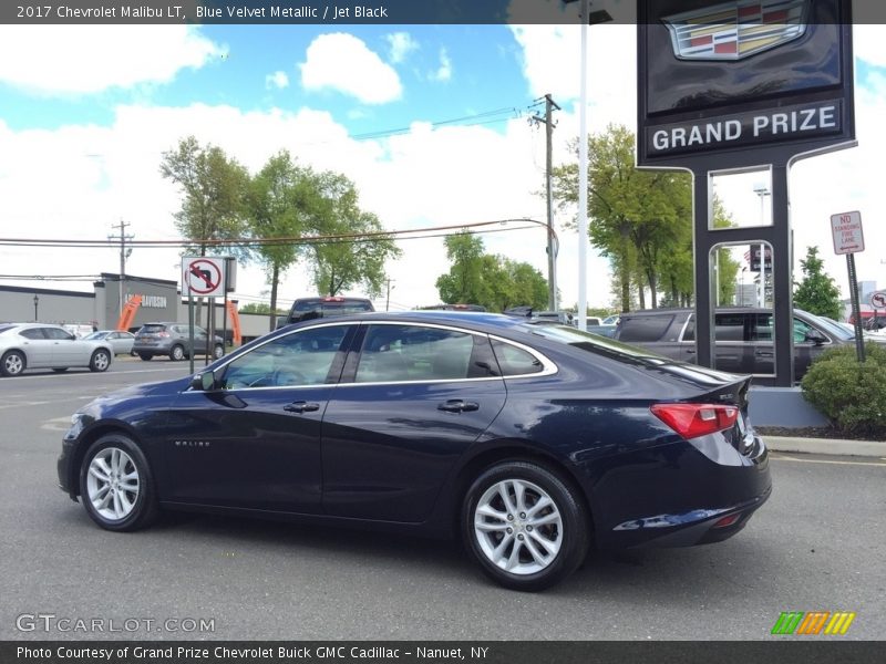 Blue Velvet Metallic / Jet Black 2017 Chevrolet Malibu LT