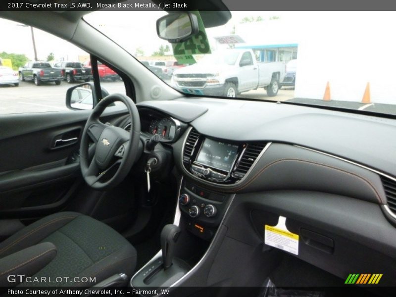 Mosaic Black Metallic / Jet Black 2017 Chevrolet Trax LS AWD