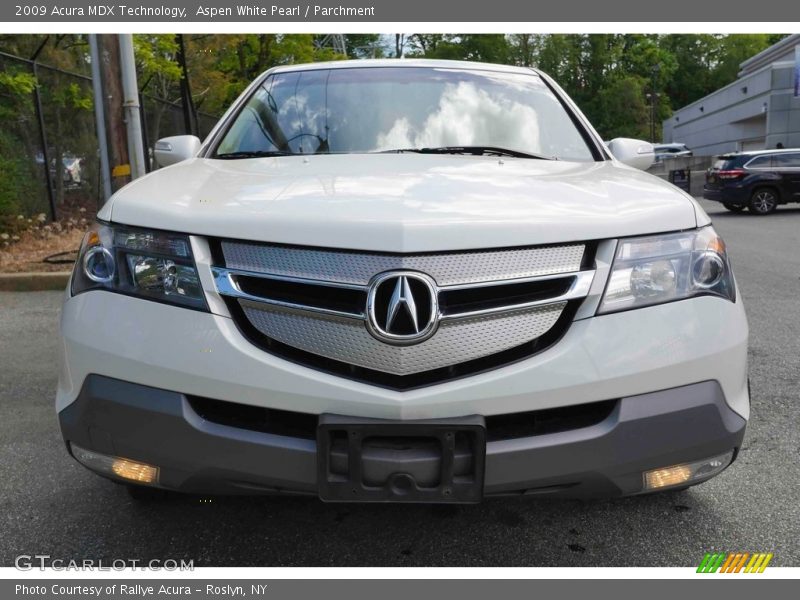 Aspen White Pearl / Parchment 2009 Acura MDX Technology