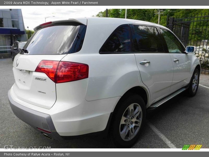 Aspen White Pearl / Parchment 2009 Acura MDX Technology
