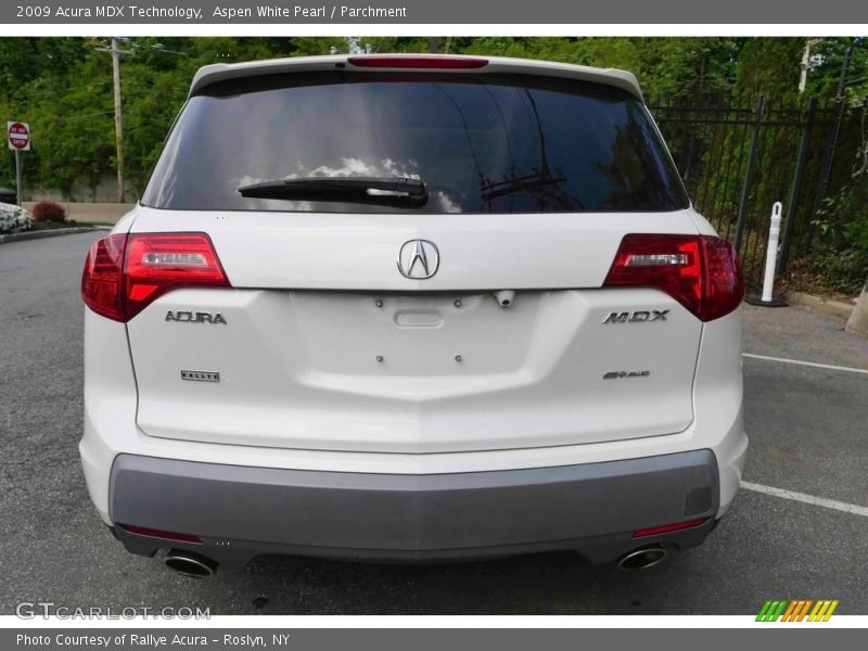 Aspen White Pearl / Parchment 2009 Acura MDX Technology