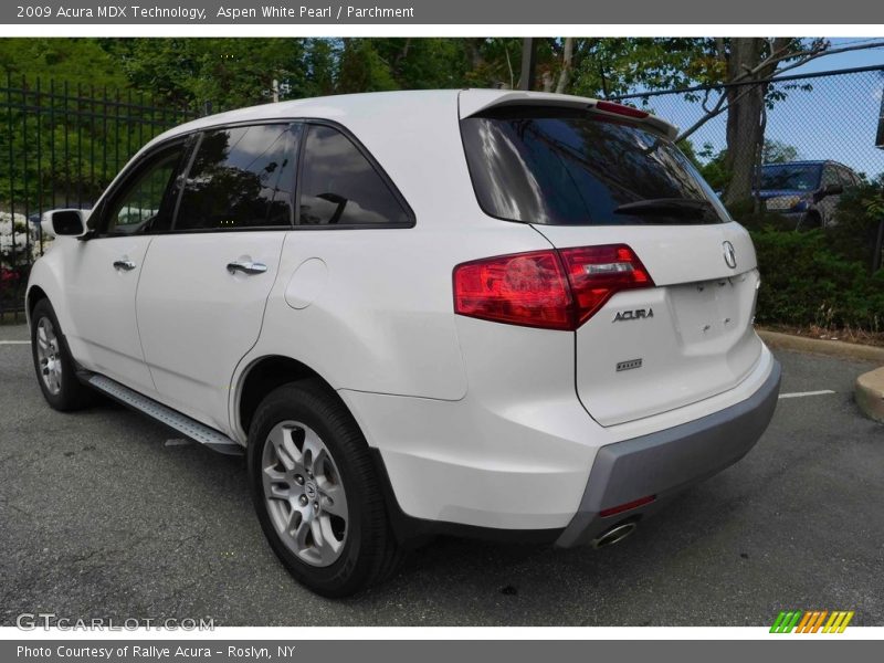 Aspen White Pearl / Parchment 2009 Acura MDX Technology