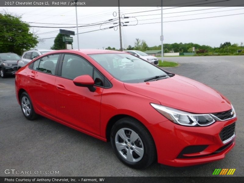 Red Hot / Jet Black 2017 Chevrolet Cruze LS