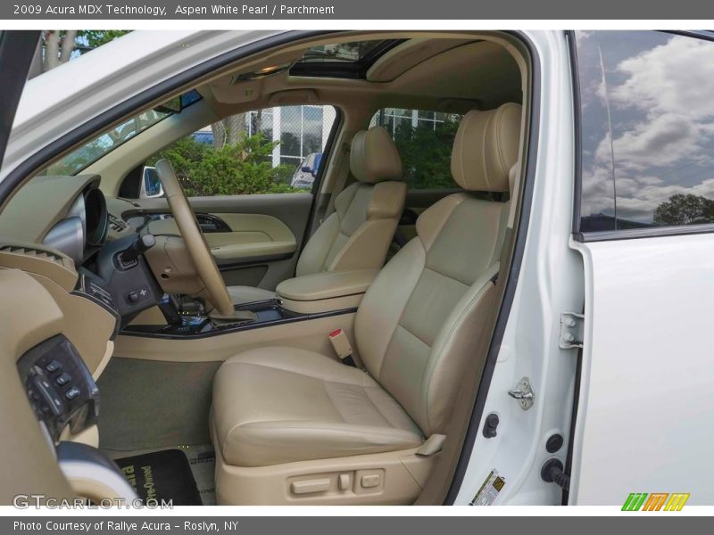 Front Seat of 2009 MDX Technology