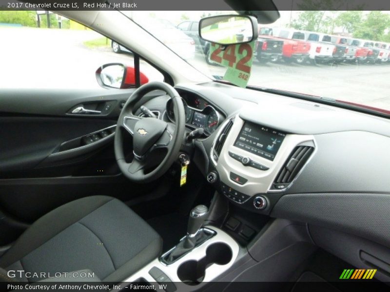 Red Hot / Jet Black 2017 Chevrolet Cruze LS