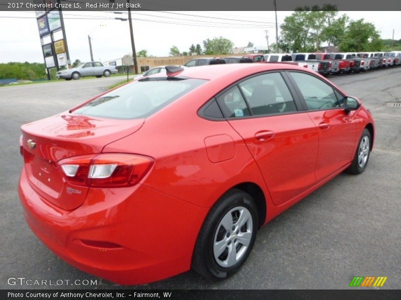 Red Hot / Jet Black 2017 Chevrolet Cruze LS