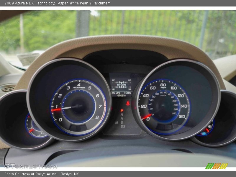 Aspen White Pearl / Parchment 2009 Acura MDX Technology