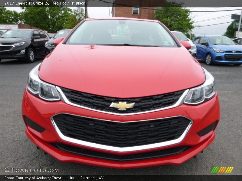 Red Hot / Jet Black 2017 Chevrolet Cruze LS