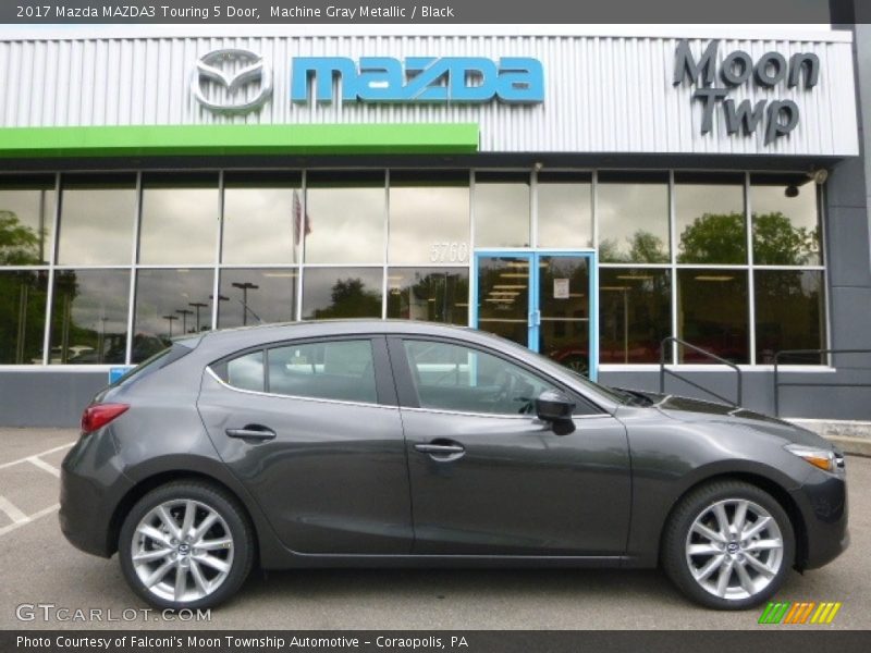 Machine Gray Metallic / Black 2017 Mazda MAZDA3 Touring 5 Door