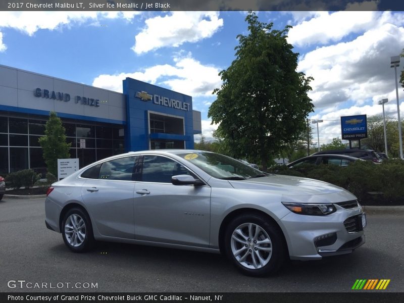 Silver Ice Metallic / Jet Black 2017 Chevrolet Malibu LT