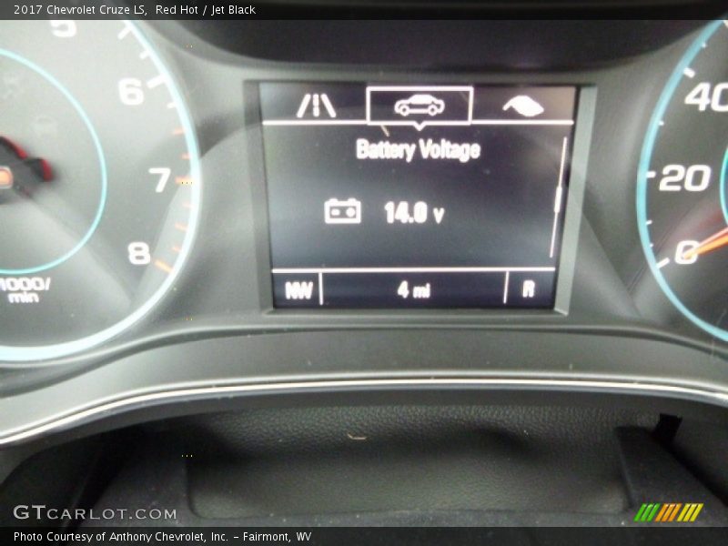 Red Hot / Jet Black 2017 Chevrolet Cruze LS