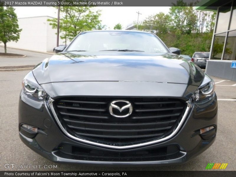 Machine Gray Metallic / Black 2017 Mazda MAZDA3 Touring 5 Door