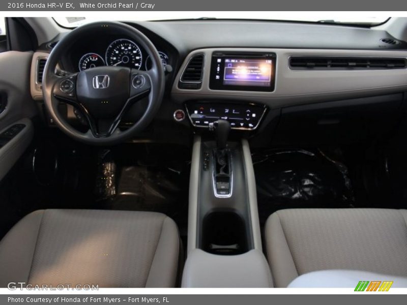 White Orchid Pearl / Gray 2016 Honda HR-V EX
