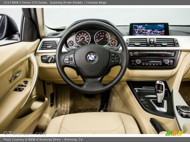 Sparkling Brown Metallic / Venetian Beige 2014 BMW 3 Series 320i Sedan
