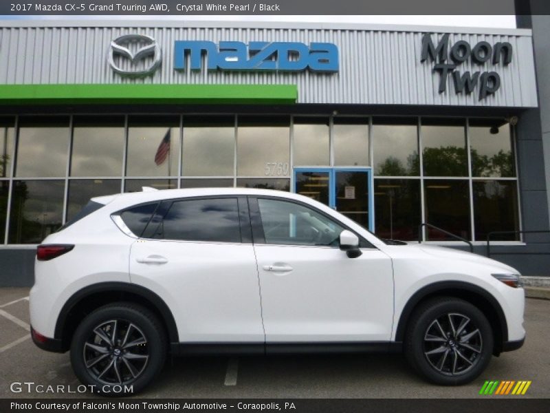 Crystal White Pearl / Black 2017 Mazda CX-5 Grand Touring AWD