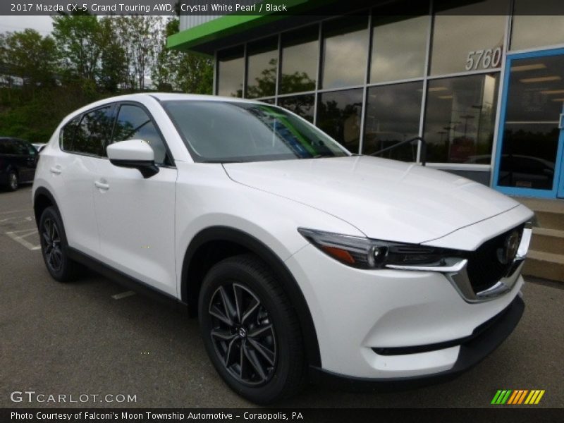 Crystal White Pearl / Black 2017 Mazda CX-5 Grand Touring AWD