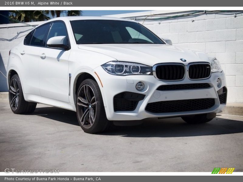 Alpine White / Black 2016 BMW X6 M