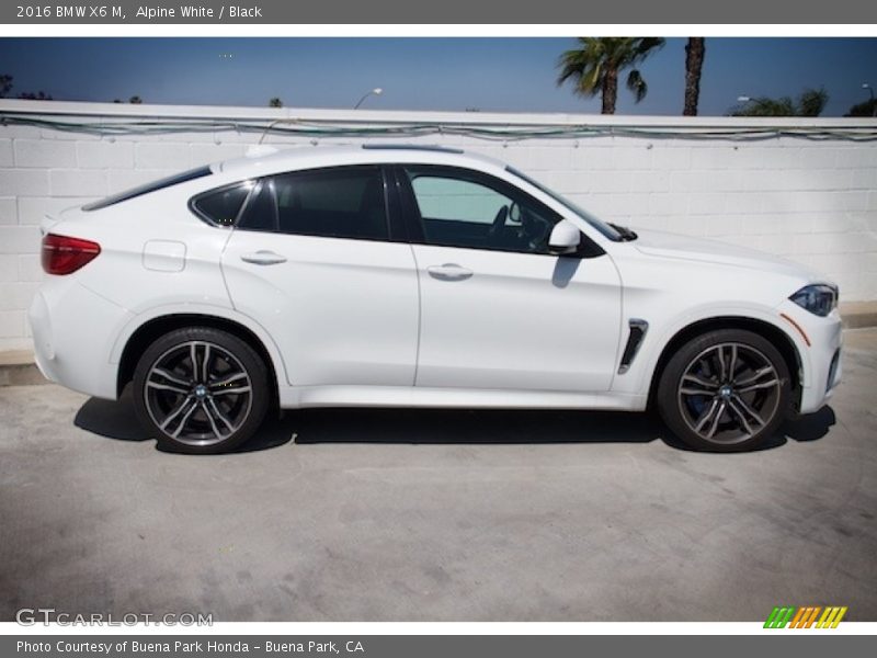 Alpine White / Black 2016 BMW X6 M