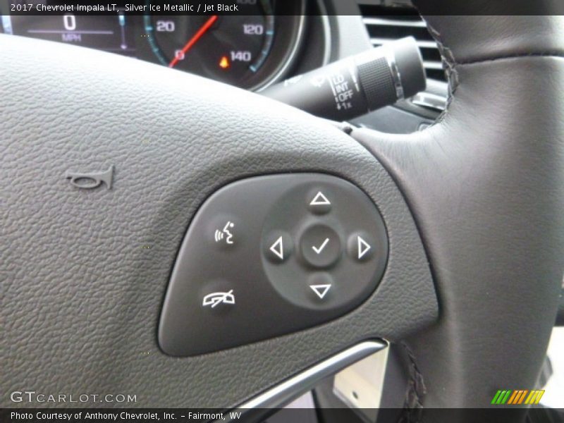 Silver Ice Metallic / Jet Black 2017 Chevrolet Impala LT