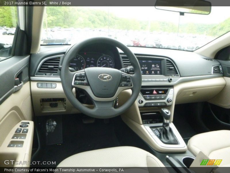  2017 Elantra SE Beige Interior